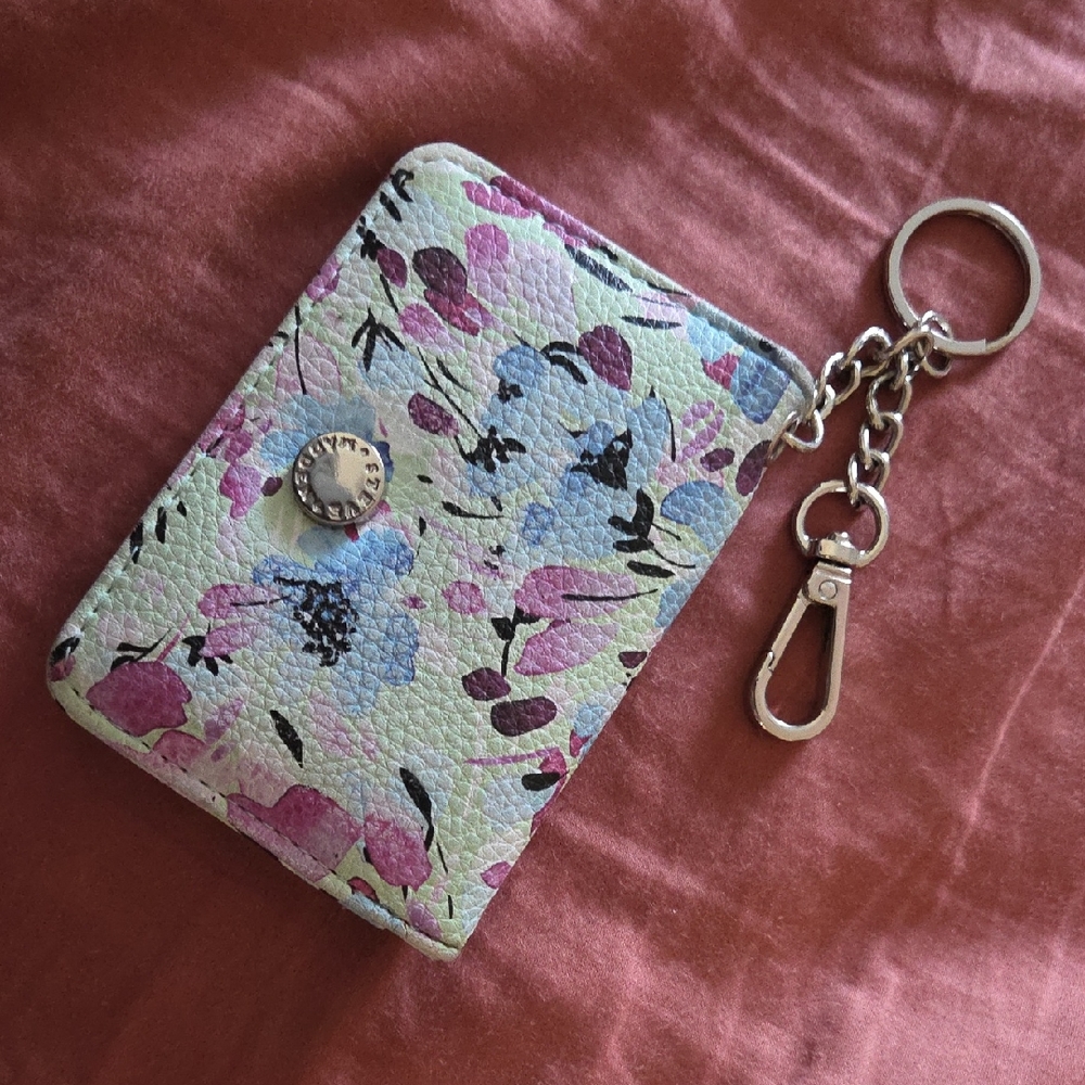 Steve Madden Floral Keychain Wallet